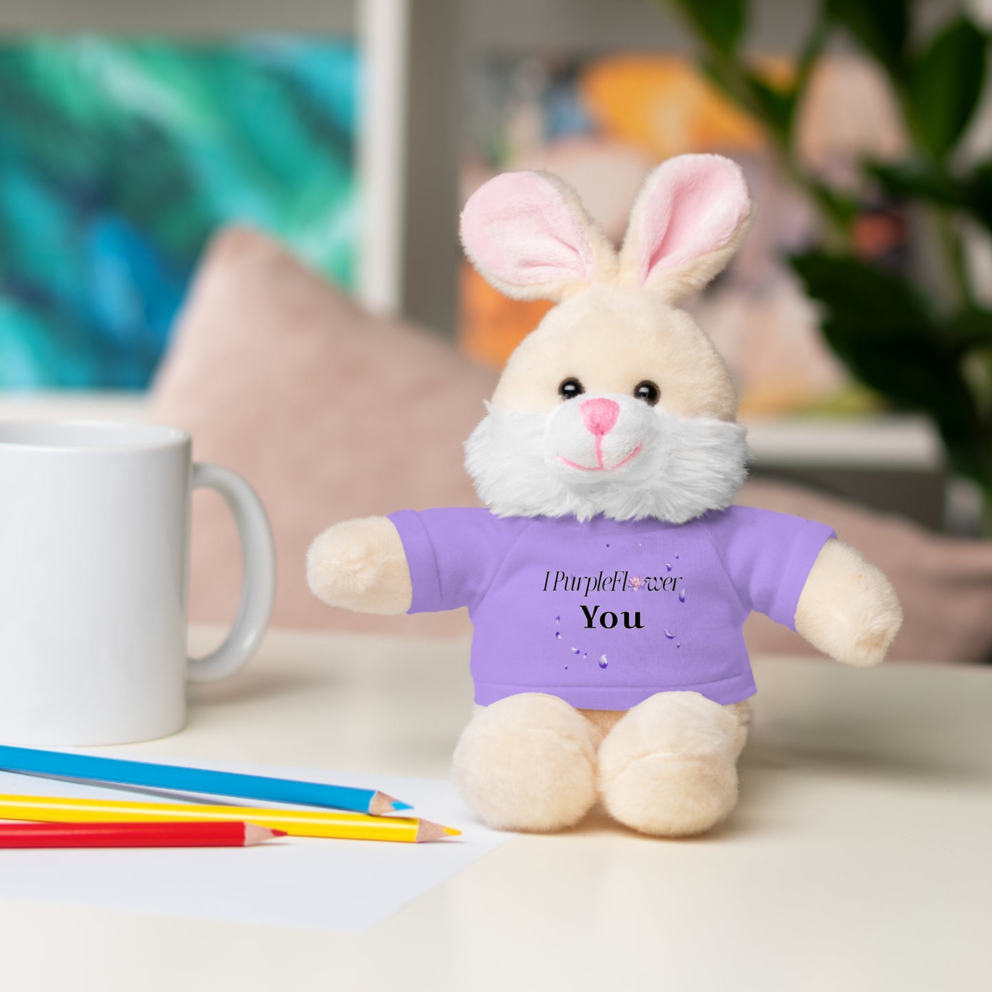 I PurpleFlower You - Stuffed Animals with Tee