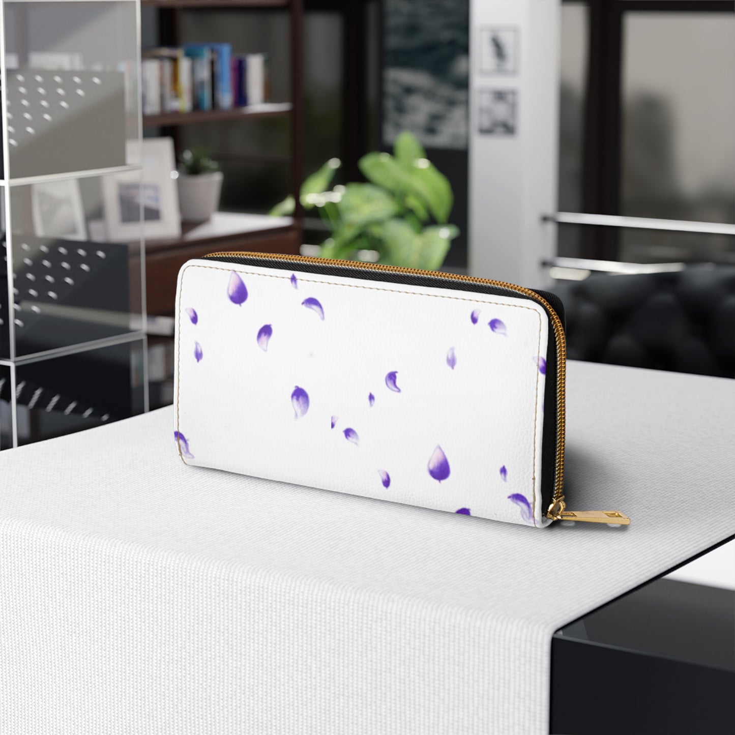 I PurpleFlower You - Zipper Wallet