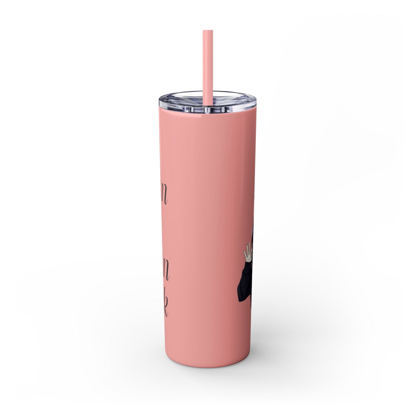 Lieg Bek - Skinny Tumbler with Straw, 20oz