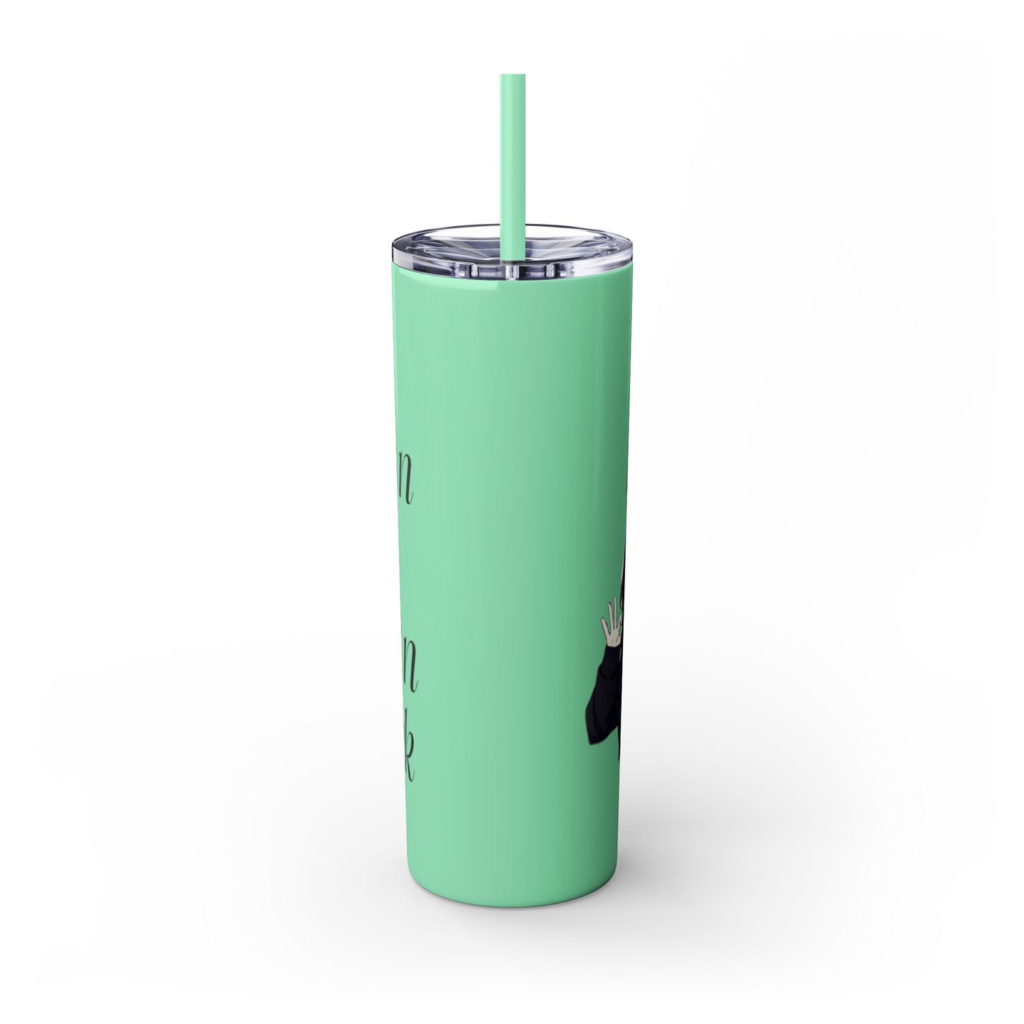 Lieg Bek - Skinny Tumbler with Straw, 20oz