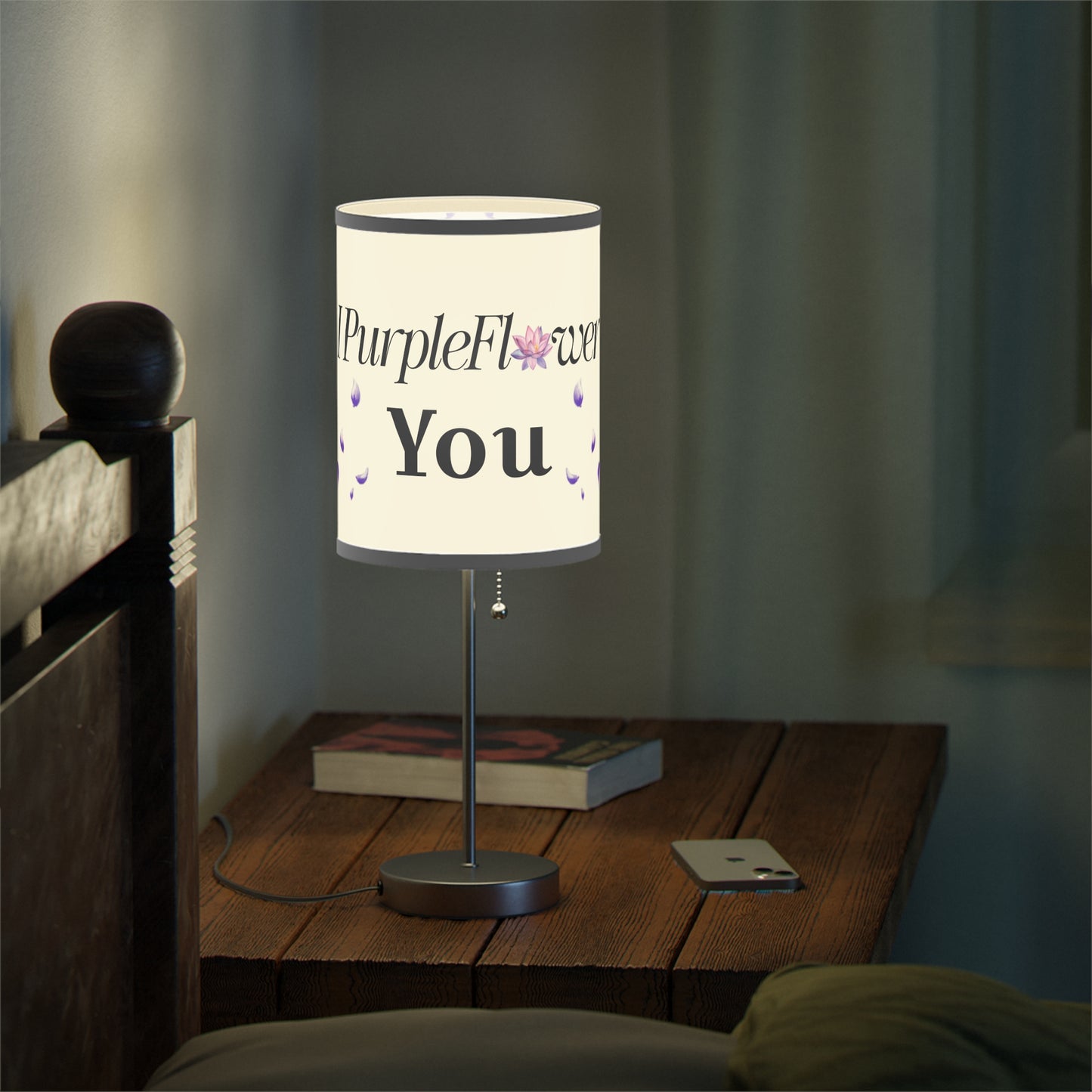 I PurpleFlower You - Lamp on a Stand, US|CA plug