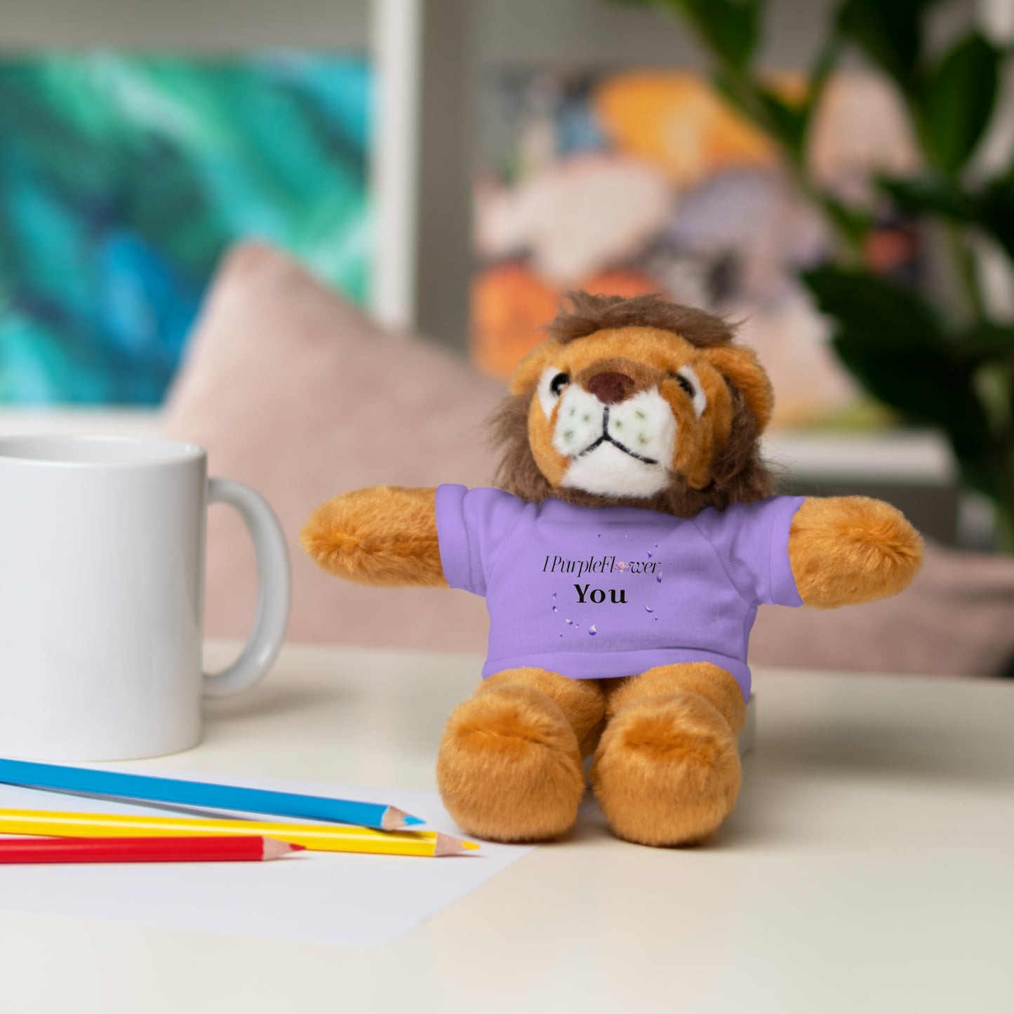 I PurpleFlower You - Stuffed Animals with Tee