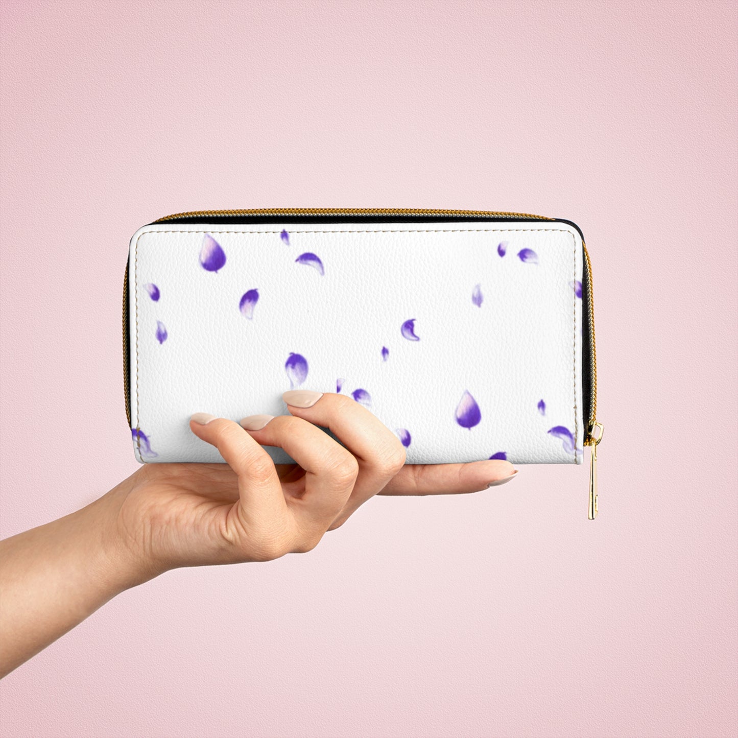 I PurpleFlower You - Zipper Wallet