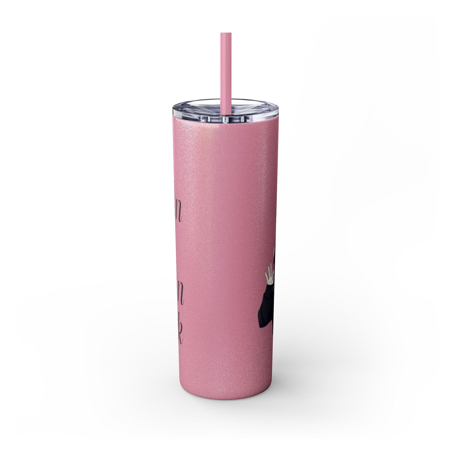 Lieg Bek - Skinny Tumbler with Straw, 20oz