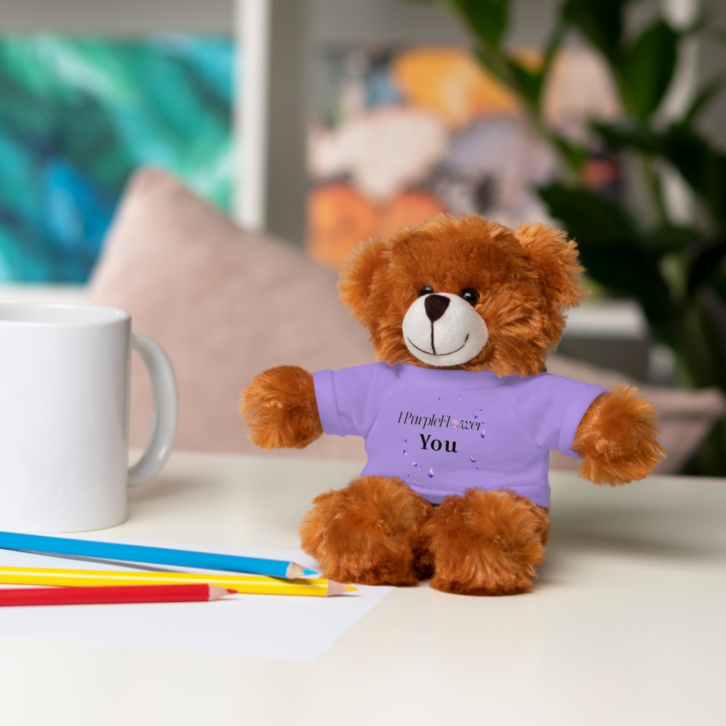 I PurpleFlower You - Stuffed Animals with Tee