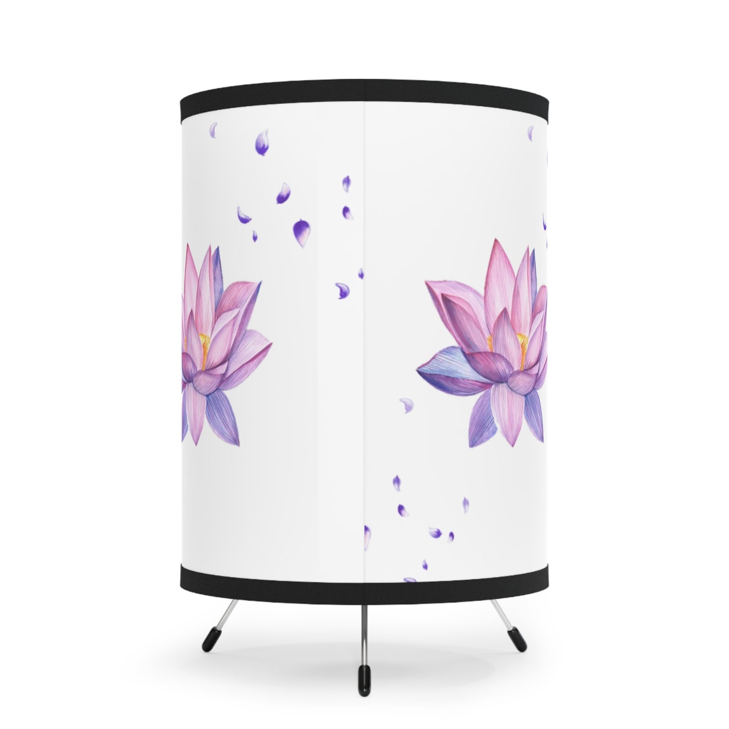 I PurpleFlower You - Tripod Lamp with High-Res Printed Shade, US\CA plug