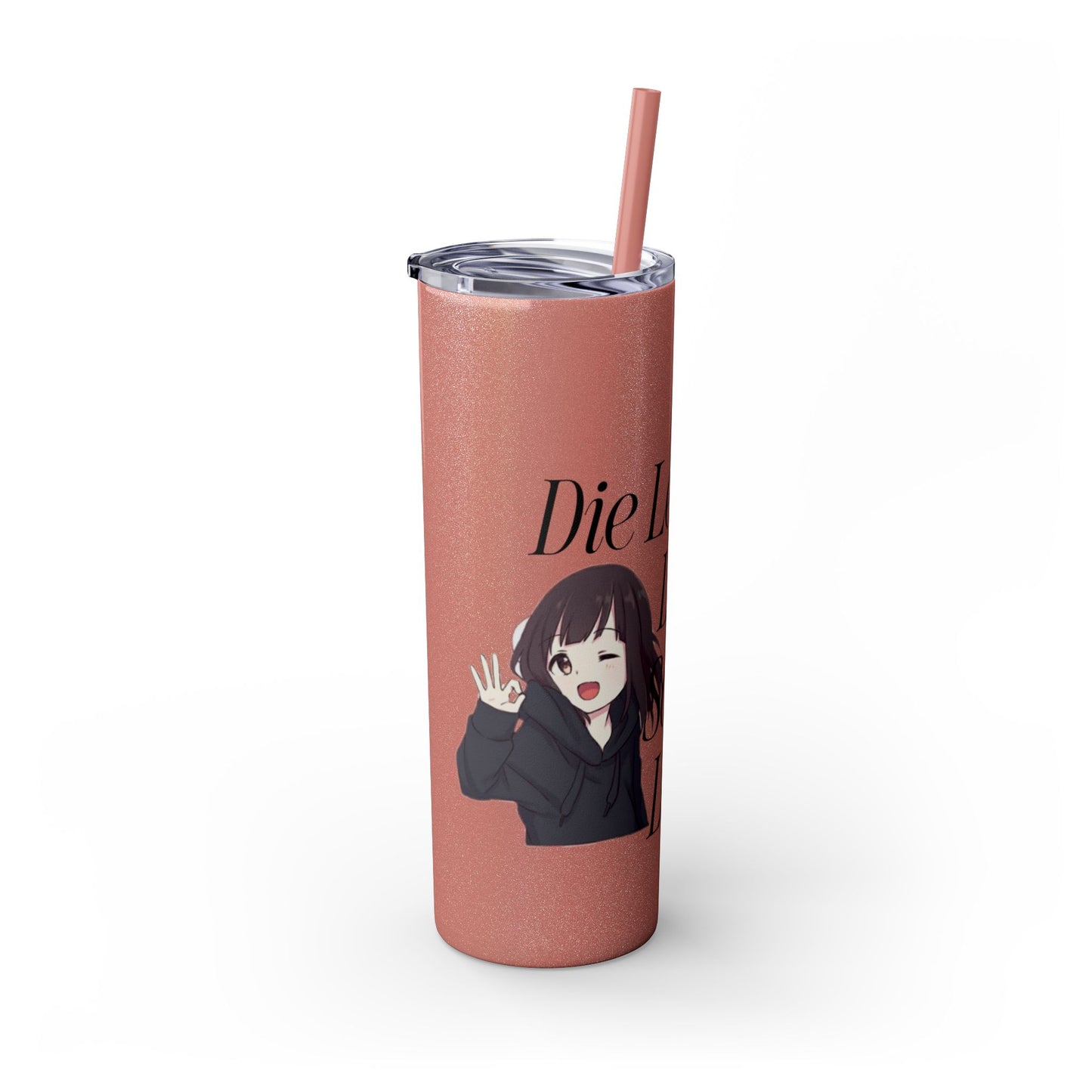 Lieg Bek - Skinny Tumbler with Straw, 20oz