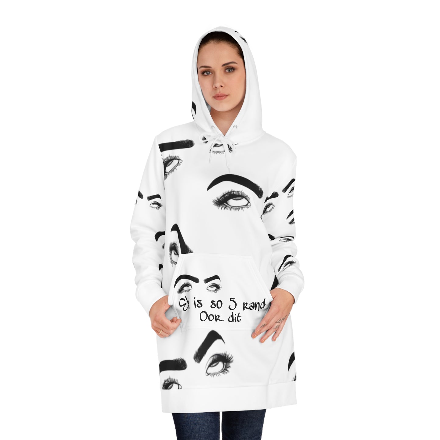 Eks is so 5 rand oor dit - Women's Hoodie Dress