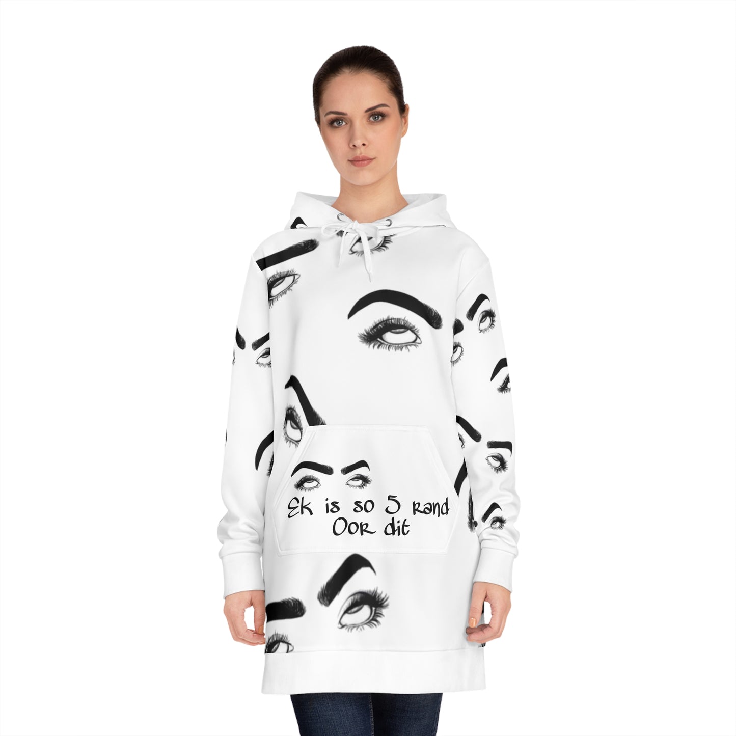 Eks is so 5 rand oor dit - Women's Hoodie Dress