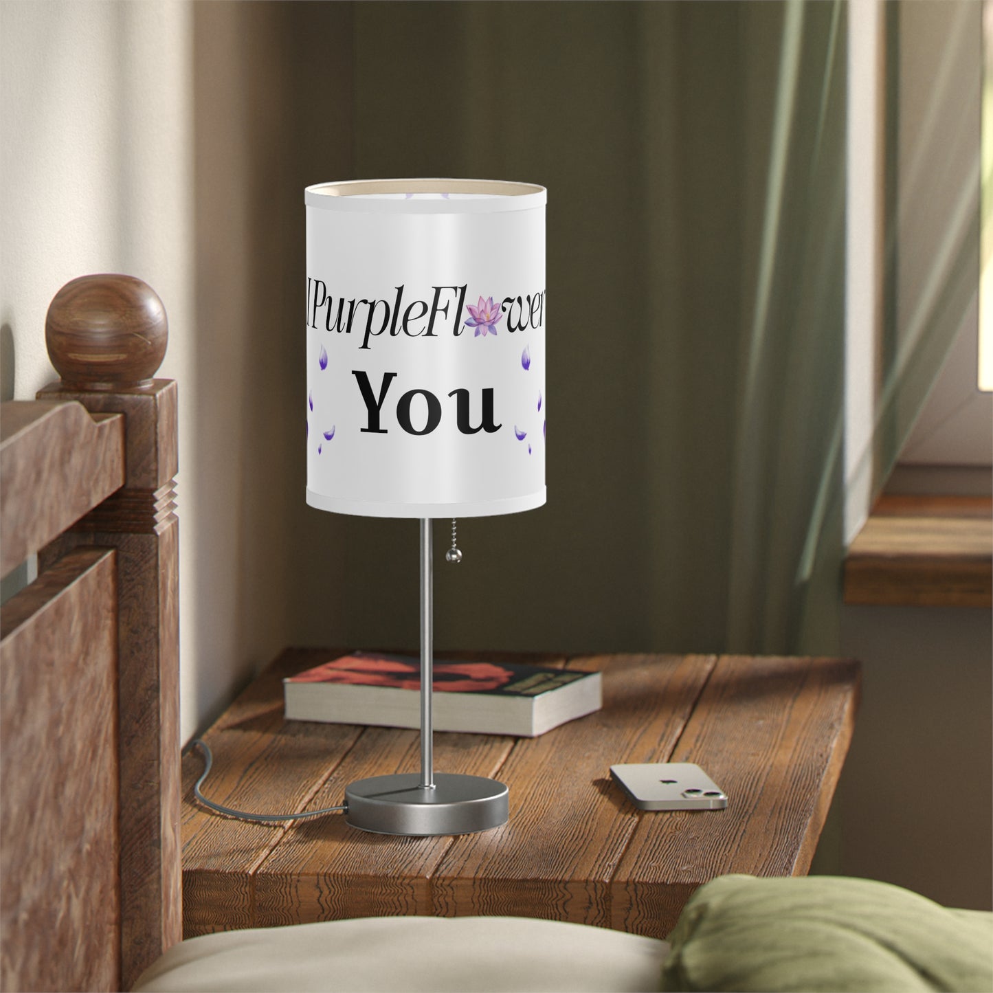 I PurpleFlower You - Lamp on a Stand, US|CA plug